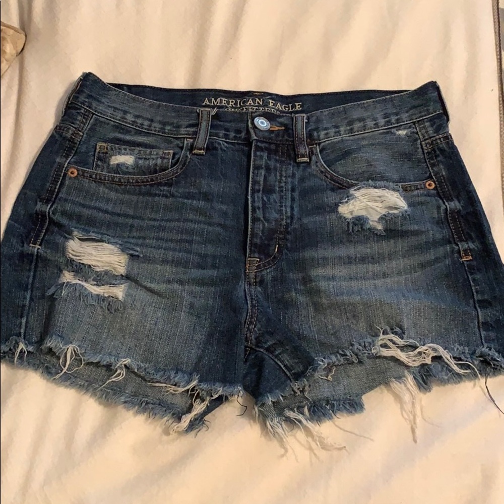 American Eagle high waisted denim shorts